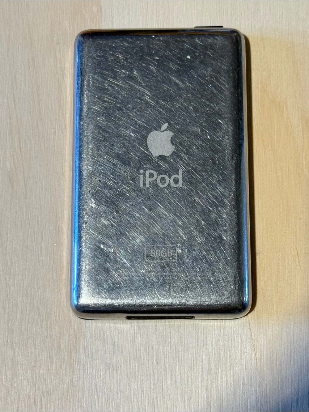 iPod Classic Model:A1238 Blk 6thGEN 80GB BROKEN Stuck On Red X NoCharg Read Blw!
